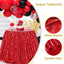 Mantel lentejuelas rojo brillante 90pulg para fiestas