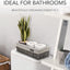 Cesta mimbre decorativa para baño y sala de estar set 2
