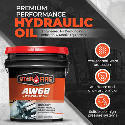 Aceite hidráulico AW68 5gal antidesgaste industrial