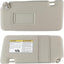 Visera solar Nissan Versa 07-12 UV espejo maquillaje beige