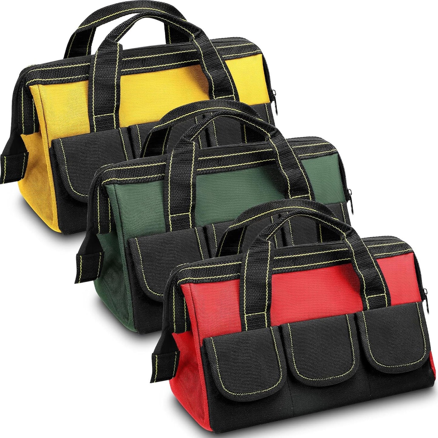 3 Pzas Bolsa Herramientas Dura Impermeable Boca Ancha