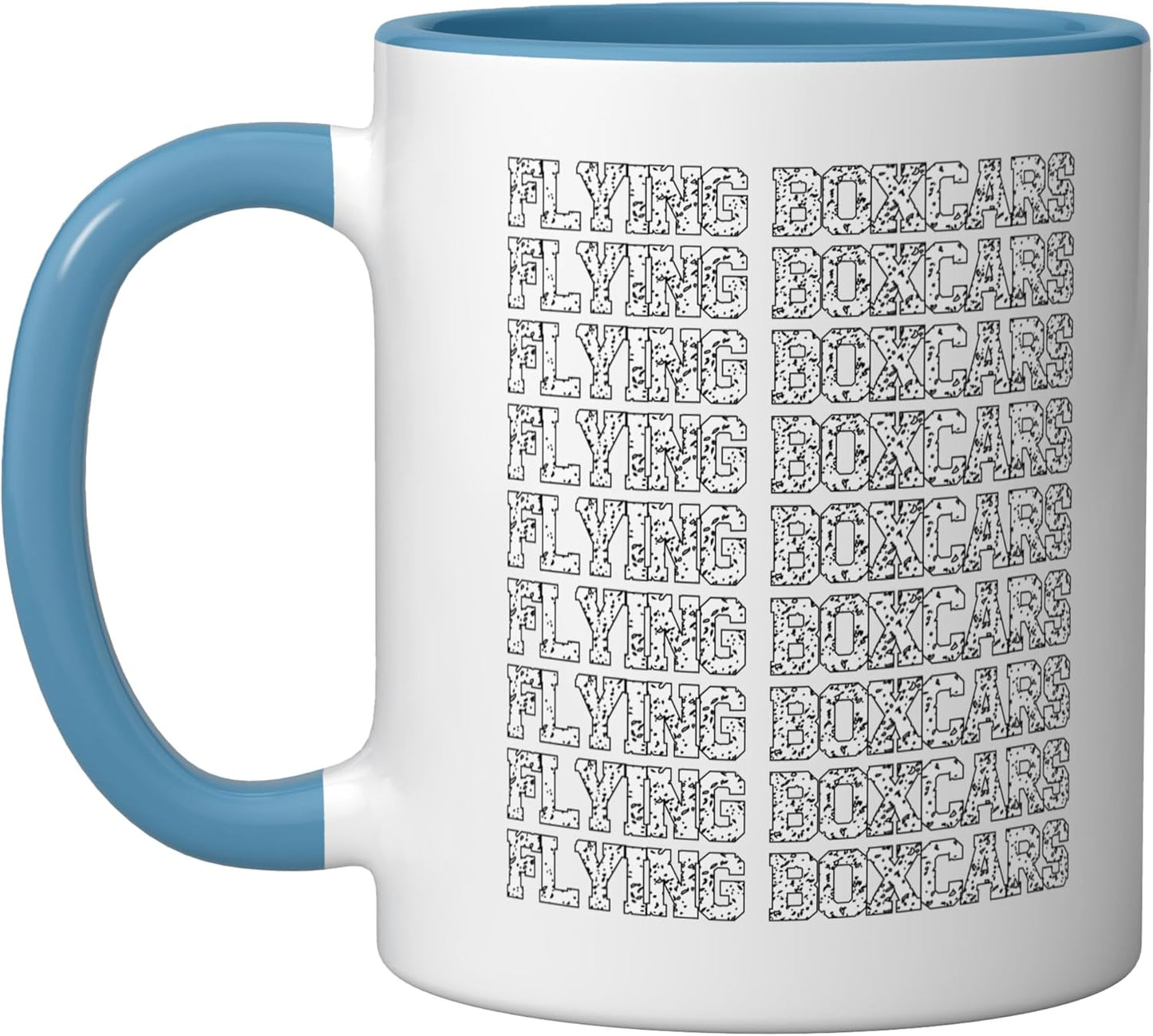 Taza Cerámica Flying Boxcars Azul/Blanco