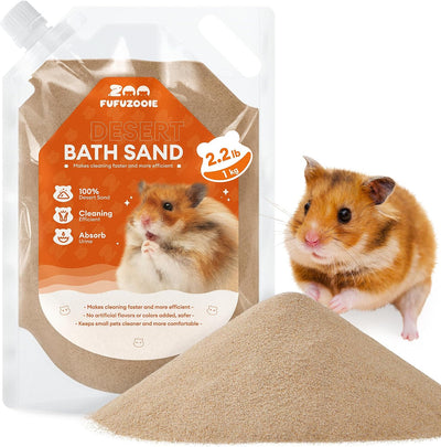 Arena baño hámster arena natural 35oz para orinal polvo marrón
