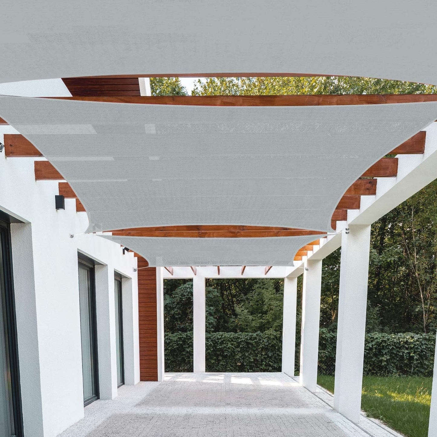 Toldo parasol rectangular 8x12ft bloqueador UV jardín