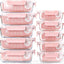 10 Recipientes Vidrio Almacenamiento Comida Tapas Herméticas