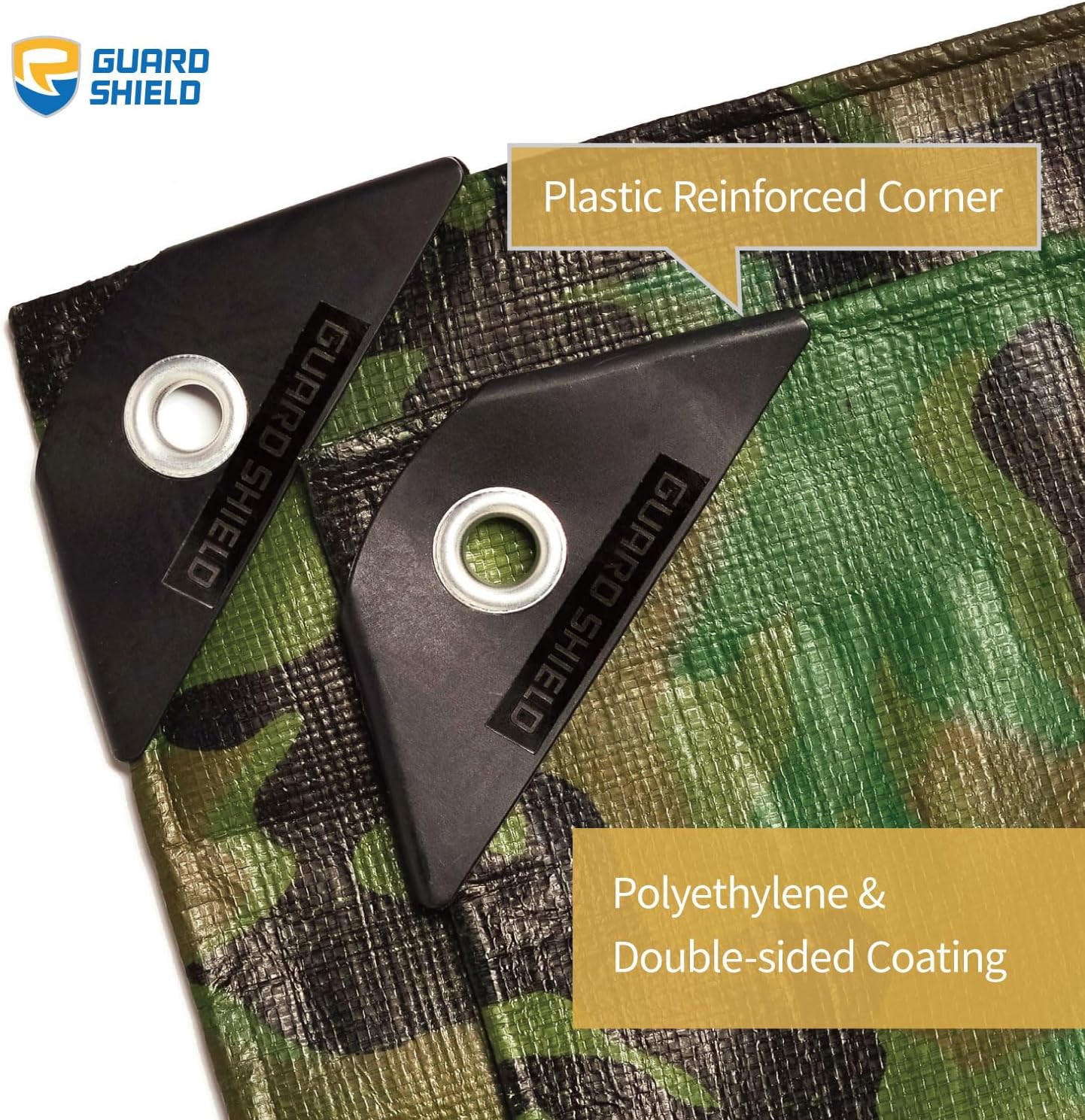 Lona camuflaje impermeable 12x16ft polietileno 10mil