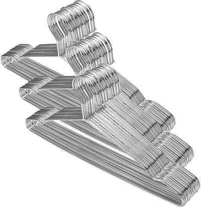 50 Perchas Acero Inox 16.5"