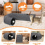 Túnel gato plegable con pelota cuerda gris