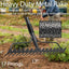 Rastrillo de metal 17pulg ancho mango 50pulg jardín