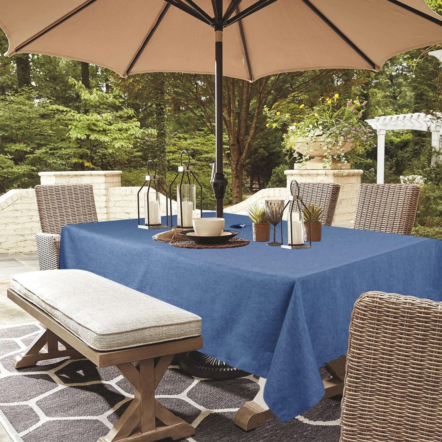 Mantel exterior poliéster impermeable con cremallera