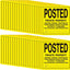 40 Carteles No Introducir 12x12" Aluminio Amarillo