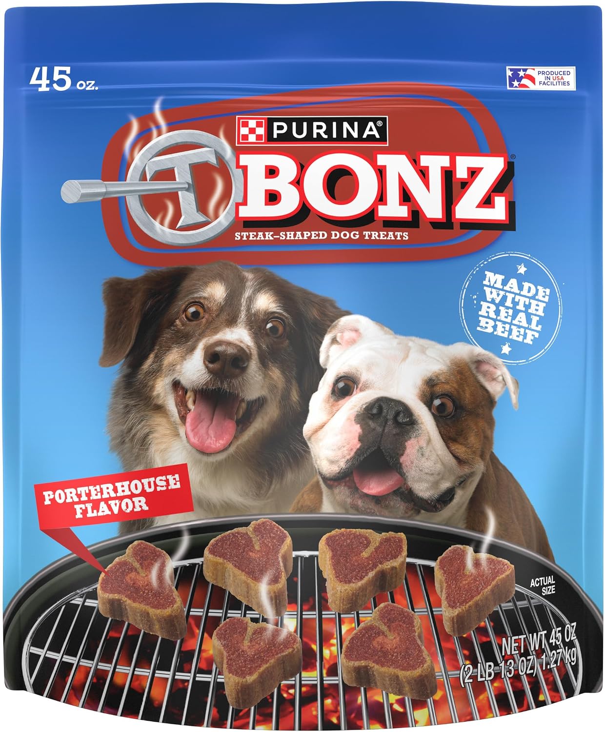 Golosinas bistec perros bolsa 45oz