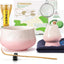 Set 7 Pzas Batidor Matcha Rosa Tazón Cuchara Tamizador