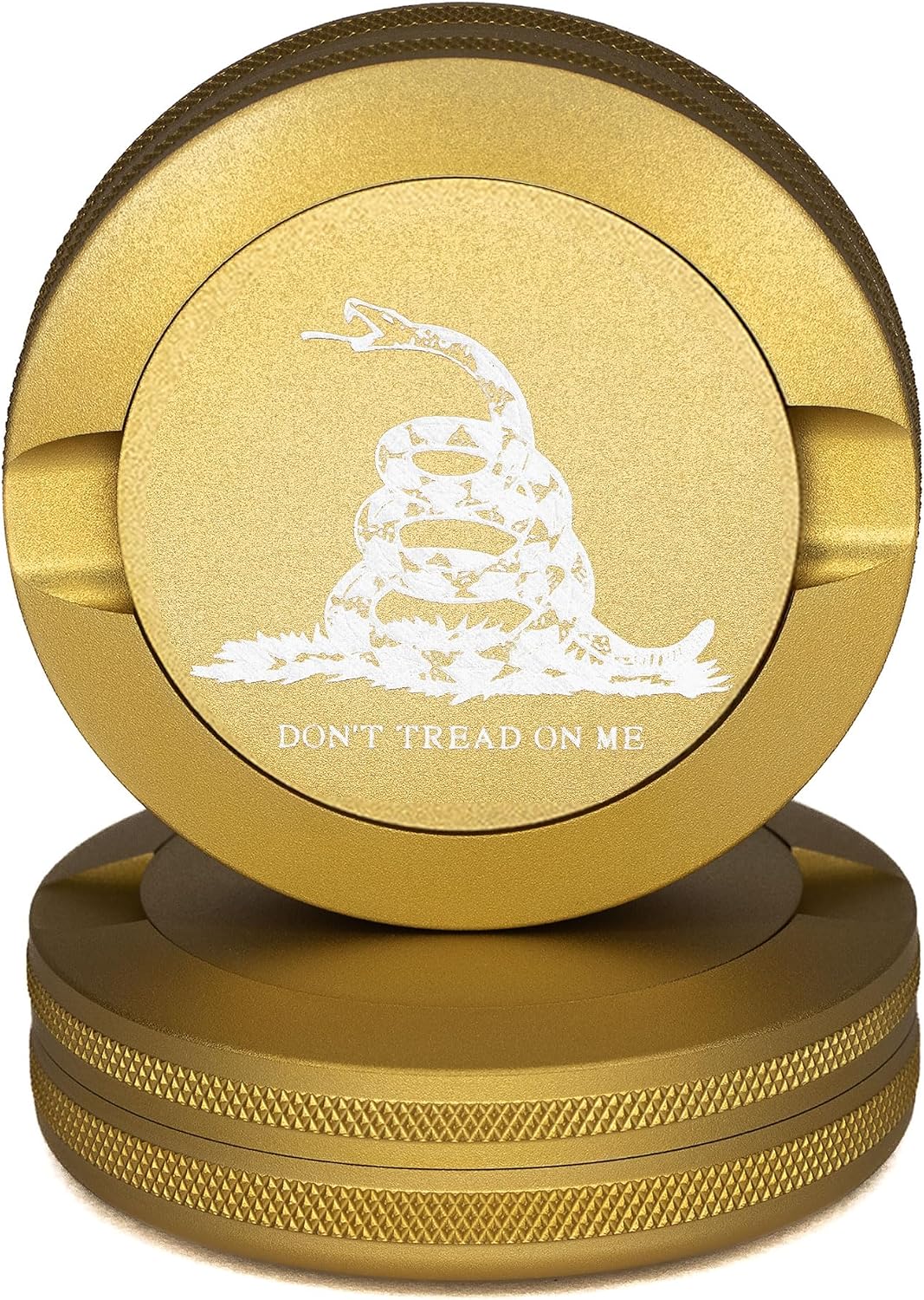 Lata Snus Zyn dorado con diseño bandera Gadsden