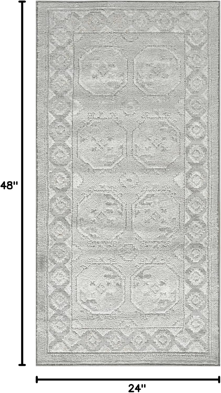 Alfombra gris 2x4ft para dormitorio sala comedor