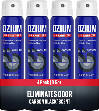 Desinfectante aire aroma negro carbón 3.5oz pack 4