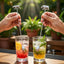 2 Cucharas Bar Acero Inox 304 Mango Espiral 12pulg