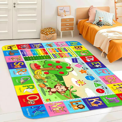 Alfombra ABC 5x7ft para dormitorio niños y aula infantil