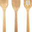 Set 3 Pzas Utensilios Madera y Espátula Silicona