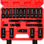Set dados 1/2 20 Pzas acero CR-V con barras