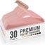 Perchas fieltro rosa set 30 antideslizantes trajes abrigos