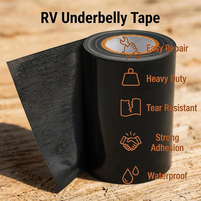 Cinta adhesiva impermeable para reparación de RV y toldos