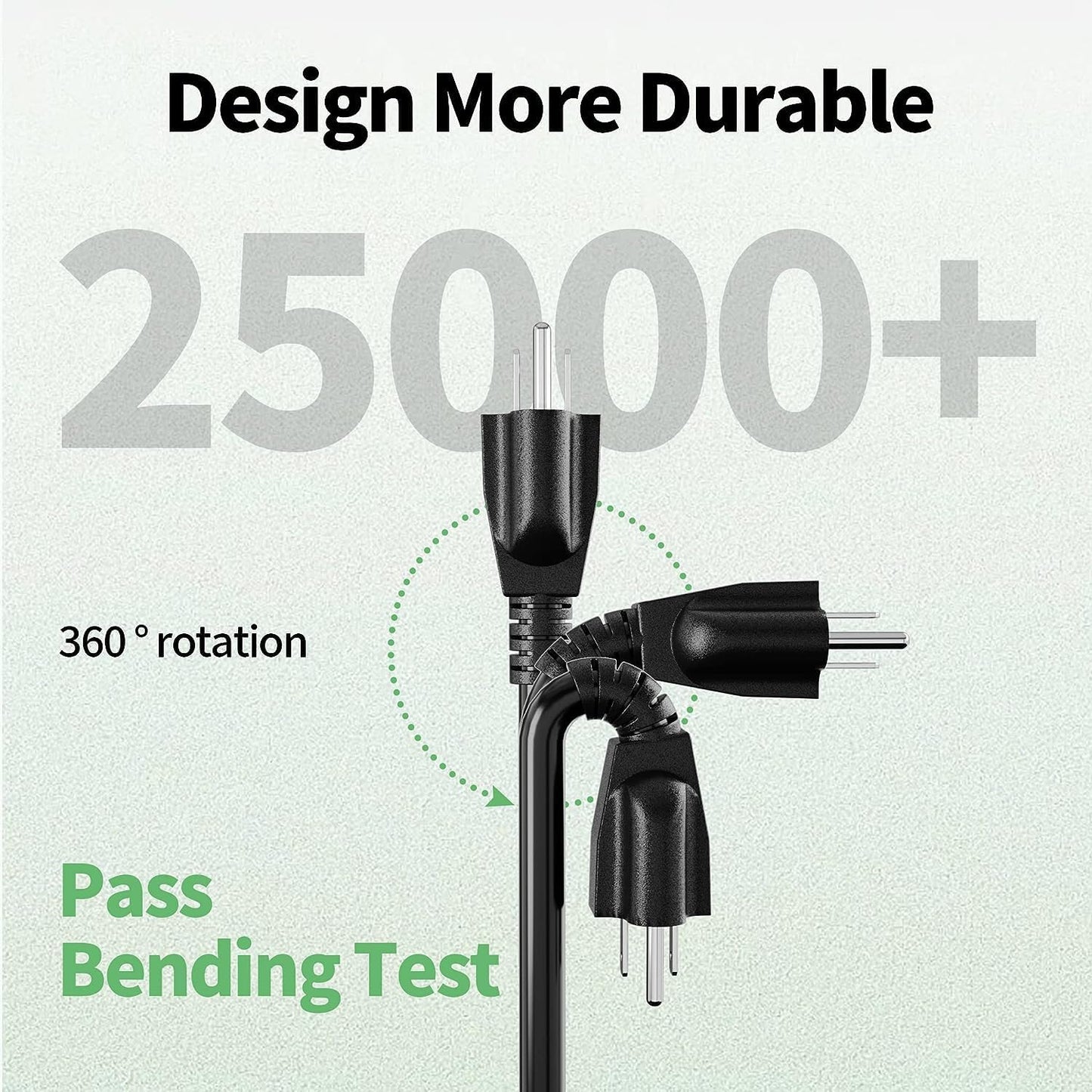 Cable extensión negro 6ft 2unid 16/3 impermeable 3 clavijas