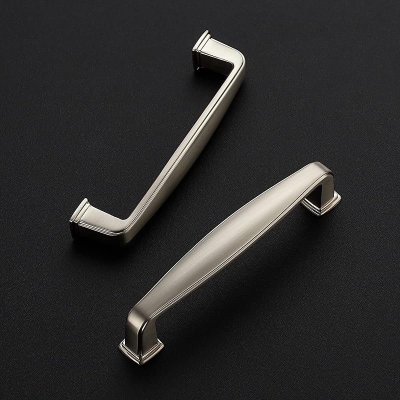 40 Manijas Níquel Cepillado para Cajones Cocina