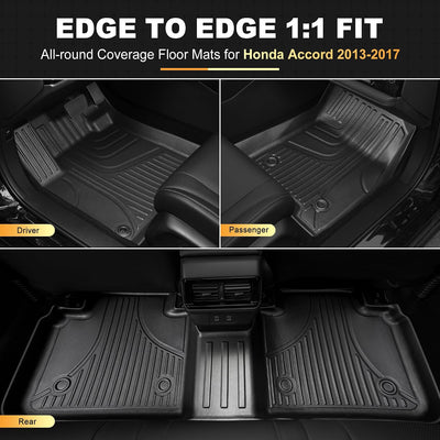 Tapetes TPE ajuste personalizado Honda Accord 2013-2017