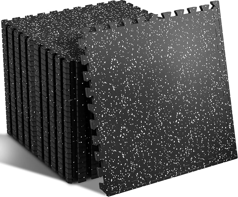 12 Alfombrillas Goma EVA 48ft2 Suelo Gimnasio