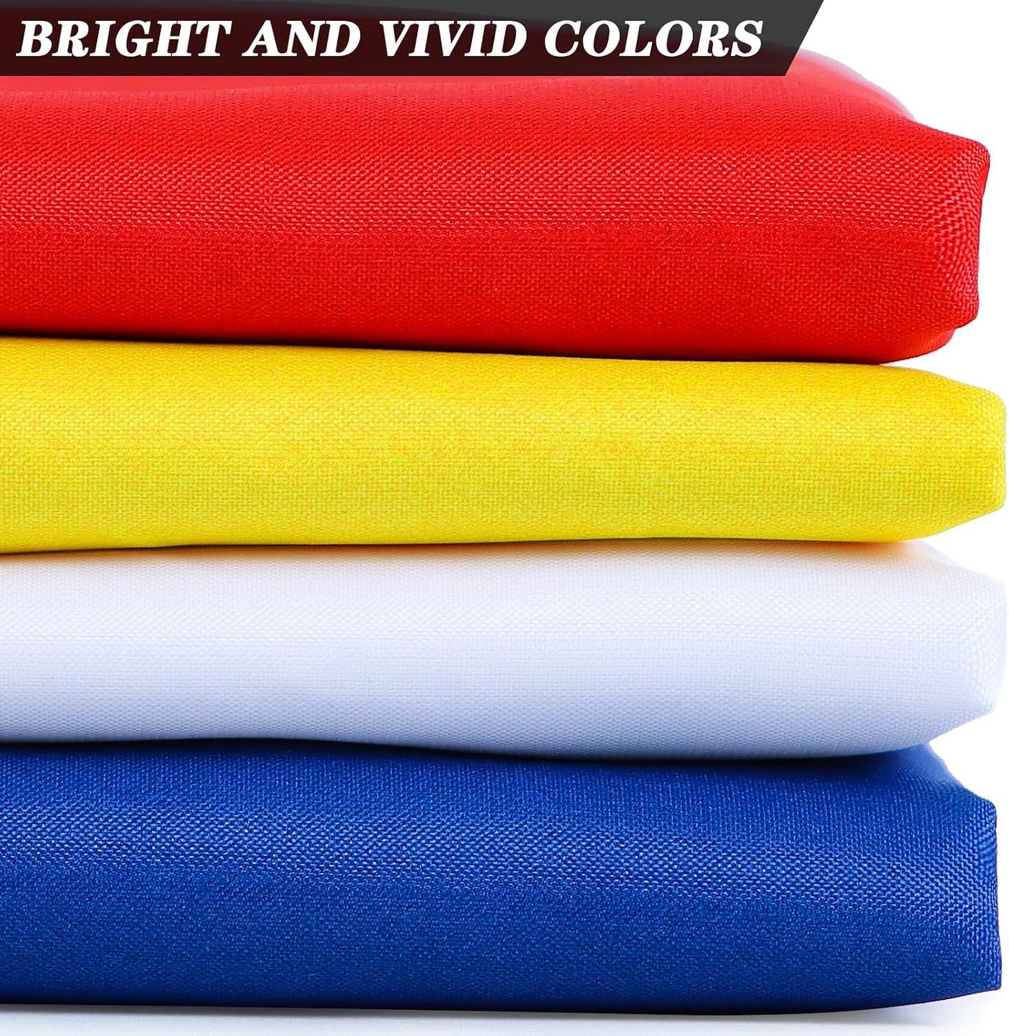 Bandera 3x5ft lona blanca doble costura ojales latón