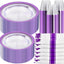 Set 210 pzas platos púrpura 60 platos 30 tazas 30