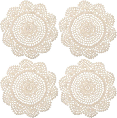 4 Manteles Algodón Hechos a Mano para Mesa Cocina Bodas