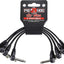 Cables conexión instrumentos 1/4pulg 6pulg paquete 4