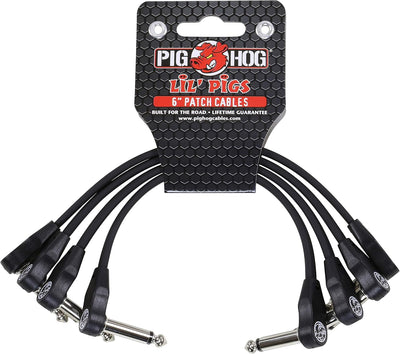 Cables conexión instrumentos 1/4pulg 6pulg paquete 4