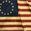 Bandera tipo retro cosido americano