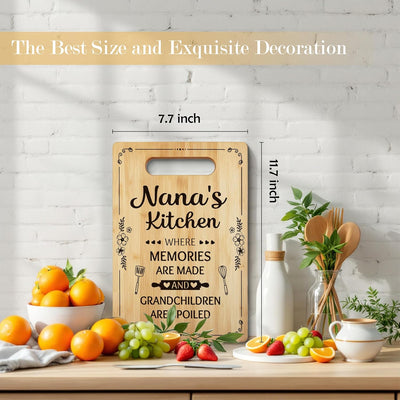 Tabla cortar decorativa de bambú para nana