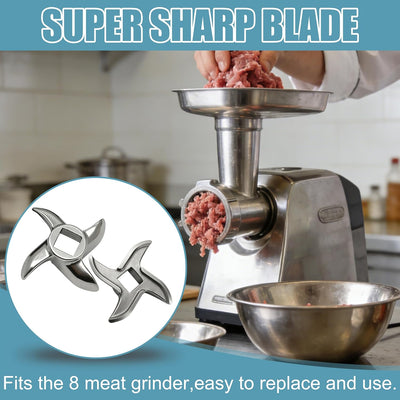 Cuchilla acero inox para picadora carne 2 pzas