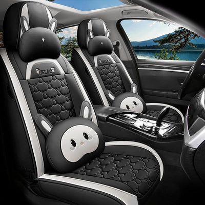 Fundas asientos automóvil cuero PU ajuste universal