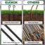 Estacas refuerzo 1/2pulg 91cm pack 6 acero tienda campaña