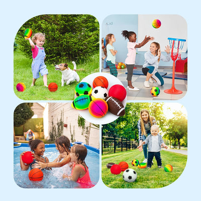 7 Pelotas de 5" para Niños 1-3 Años Juguete Exterior
