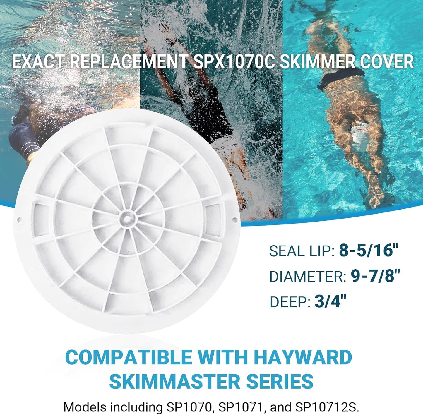 Tapa skimmer piscina reemplazo Hayward SP1070