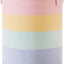 Cesta lavandería unicornio tejida para niñas pastel