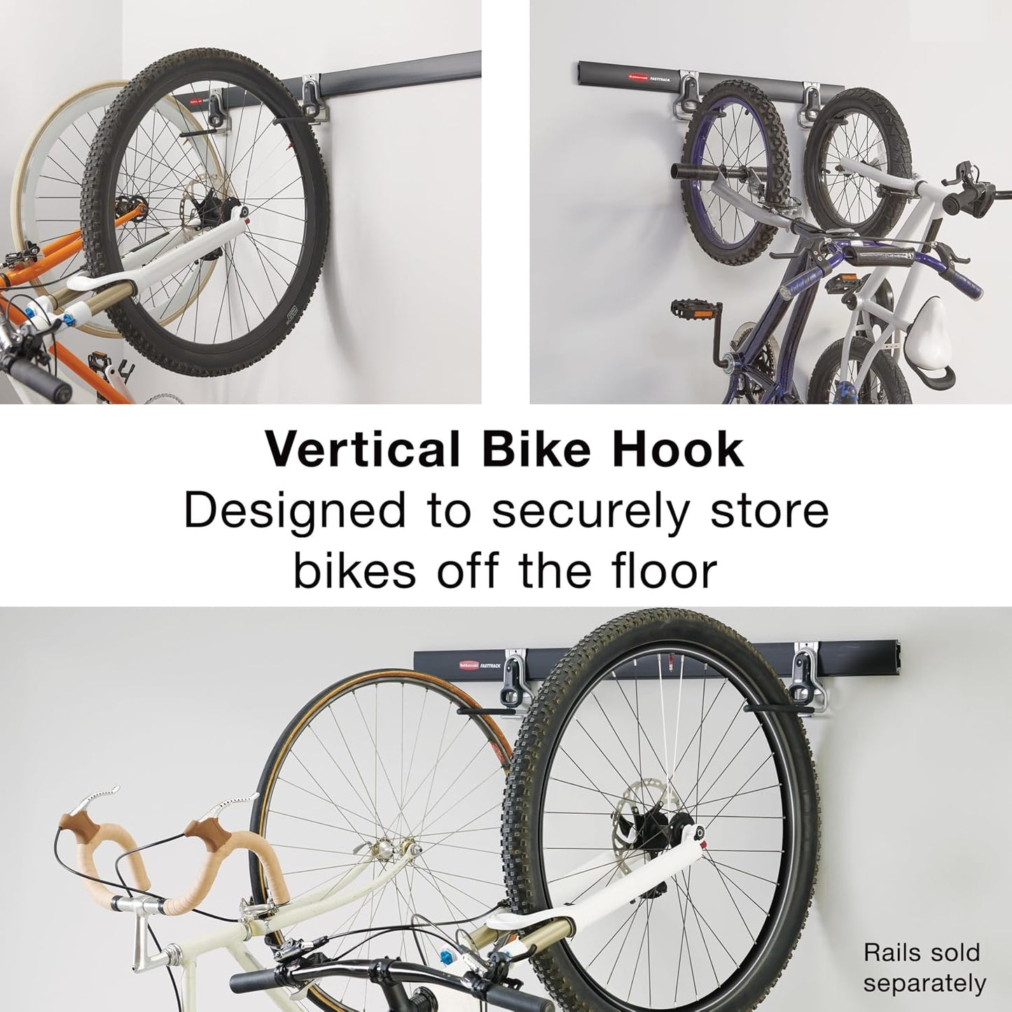 Sistema almacenamiento cochera bicicleta gancho