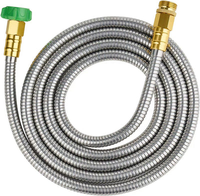 Manguera jardín acero inox 10ft conector metal antifugas
