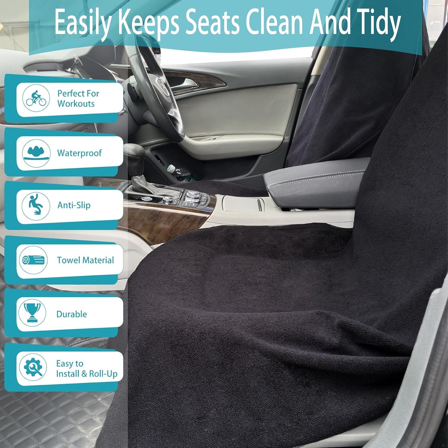 Fundas asiento auto universales antideslizantes lavables