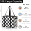 Bolsas compras reutilizables a cuadros plegables set 3