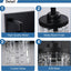 Lámpara tocador 4 luces cristal moderno negra rústica