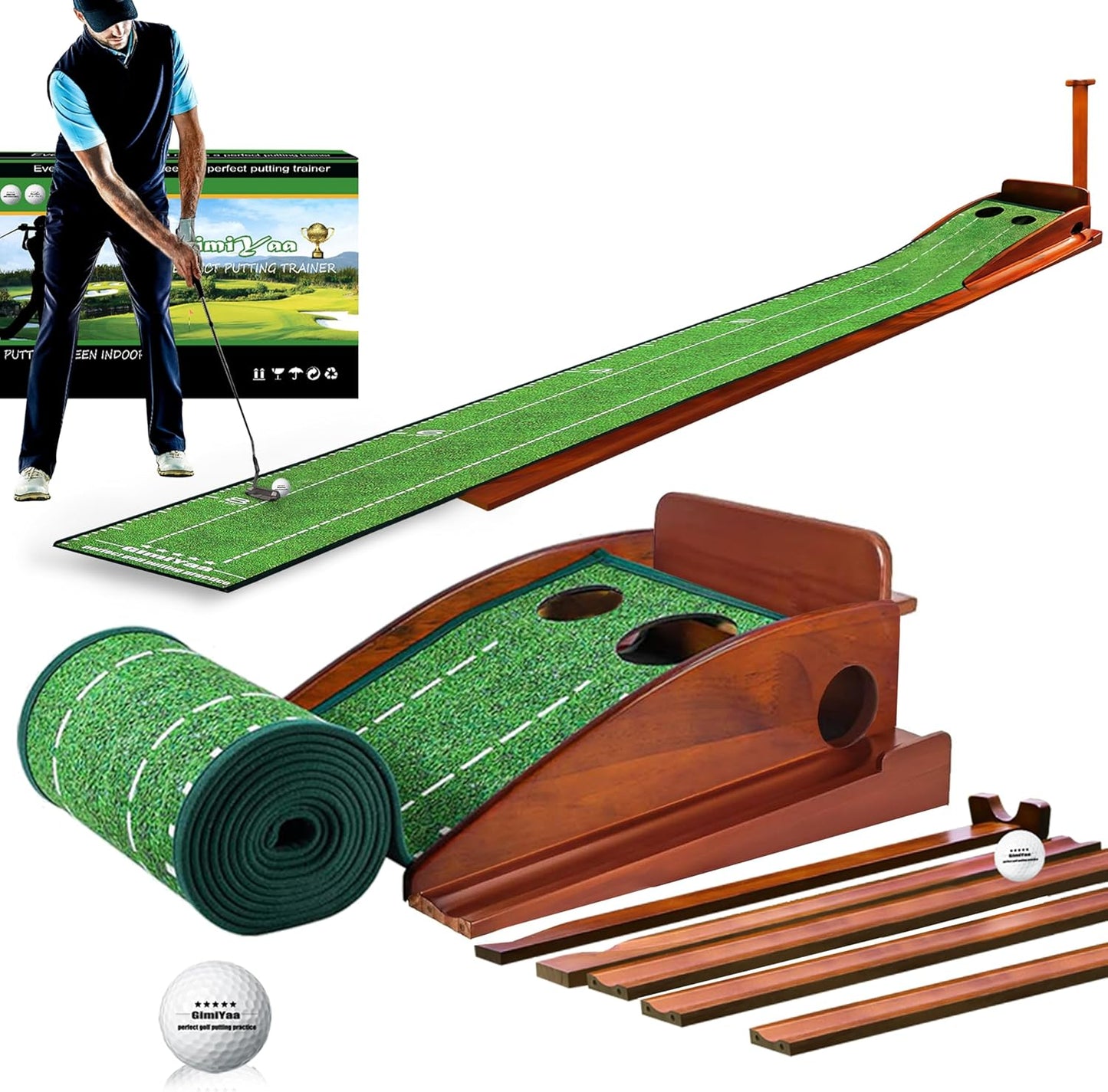 Cubierta de práctica golf con retorno automático de bola
