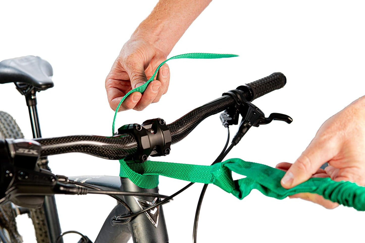 Desprendimiento cuerdas elásticas remolque Adventure verde